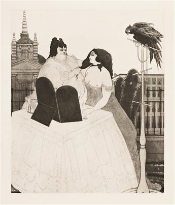 BEARDSLEY, AUBREY. Six Drawings Illustrating Theophile Gautiers Romance Mademoiselle De Maupin.
